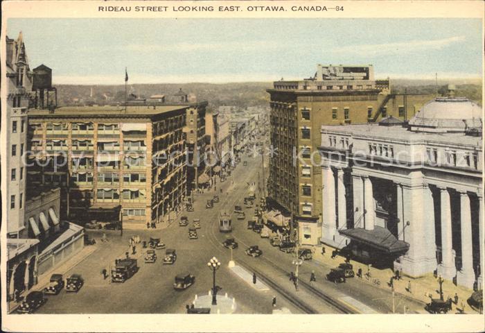 Ottawa Ontario Rideau Street looking East