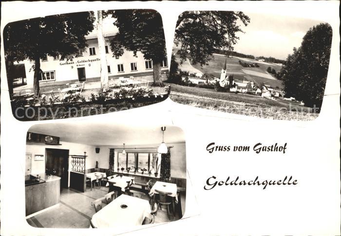 St Wolfgang Wolfgangsee Gasthof Goldachquelle Ortsansicht mit Kirche