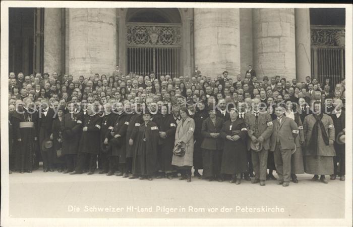 Rom Roma Schweizer HI Land Pilger vor der Peters