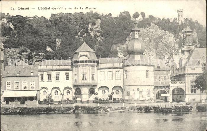 Dinant Wallonie Hotel de Ville vu de la Meuse