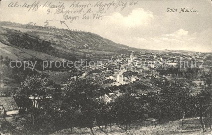 Saint-Maurice-sur-Moselle Panorama Stempel Festungsscheinwerferzug Nr 44
