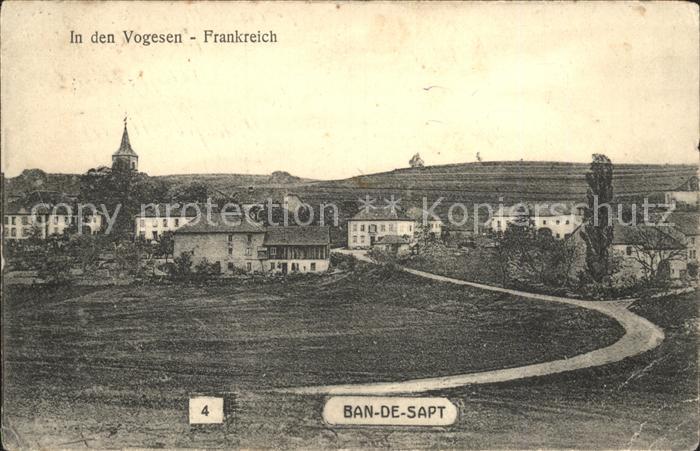 Ban-de-Sapt Ortsansicht mit Kirche Vogesen