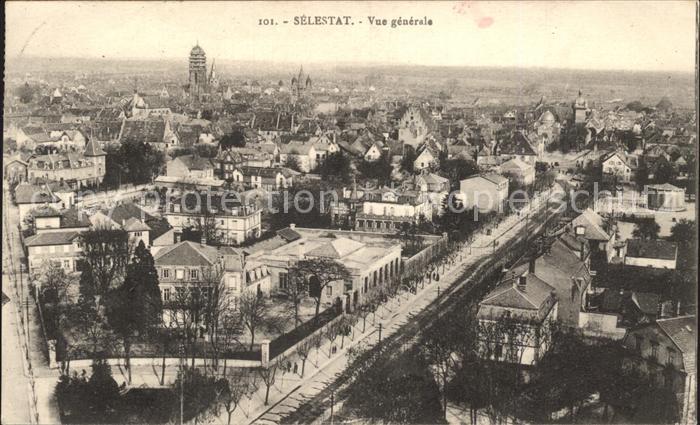 Selestat Bas Rhin Elsass Vue generale