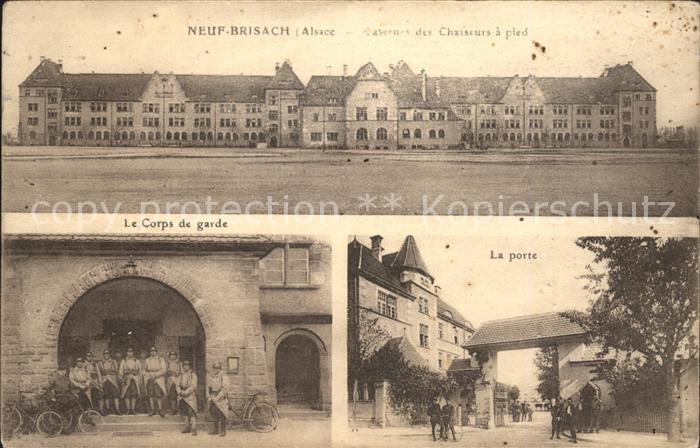 Neuf-Brisach Casernes des Chasseurs a pied Corps de garde Porte
