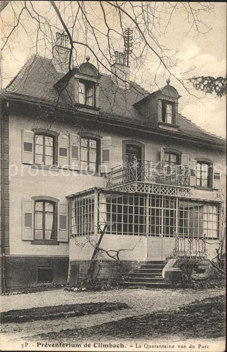 Climbach Bas-Rhin Preventorium La Quarantaine vue du Parc