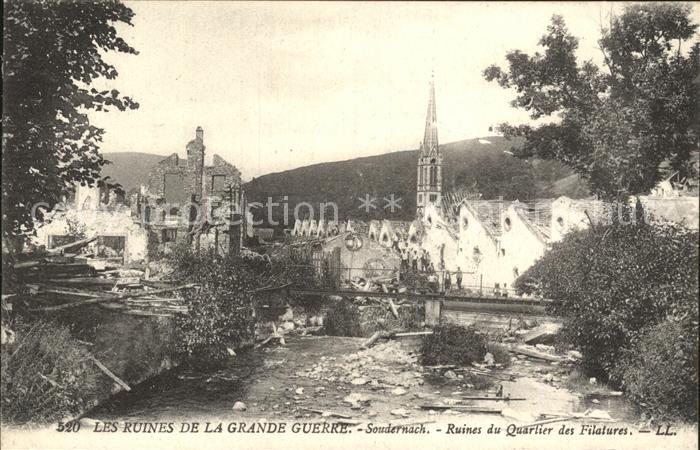 Sondernach Haut-Rhin Ruines de la Grande Guerre 1. Weltkrieg