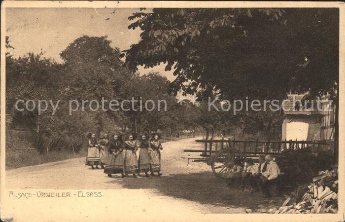 Urweiler Mädchen Elsässer Trachten