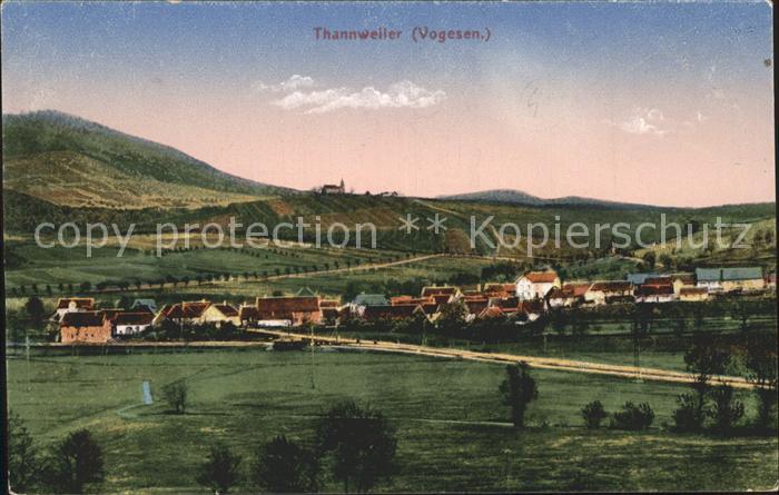 Thannweiler Vue generale et les Vosges