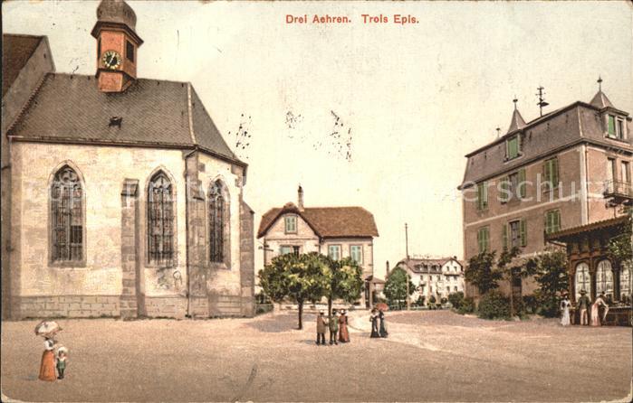 Drei-aehren Trois-Epis Ortspartie Kirche