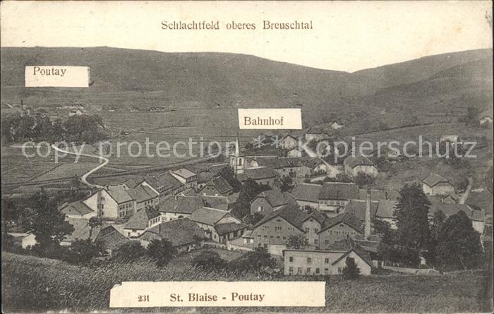 Saint-Blaise-la-Roche Schlachtfeld oberes Breuschtal 1. Weltkrieg