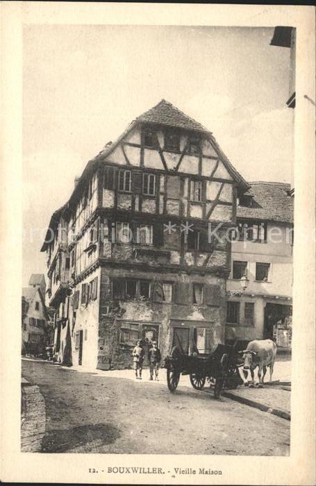 Bouxwiller d Altkirch Vieille Maison Ochsenkarren