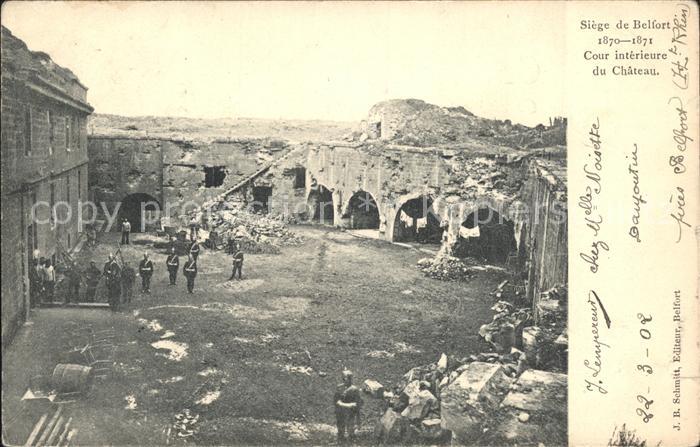 Belfort Alsace Siege de Belfort Cour interieure du Chateau