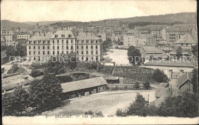 Belfort Alsace Vue generale vers l'Ouest