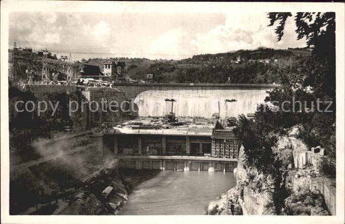 Genissiat l Ain Grand Barrage sur le Rhone Talsperre