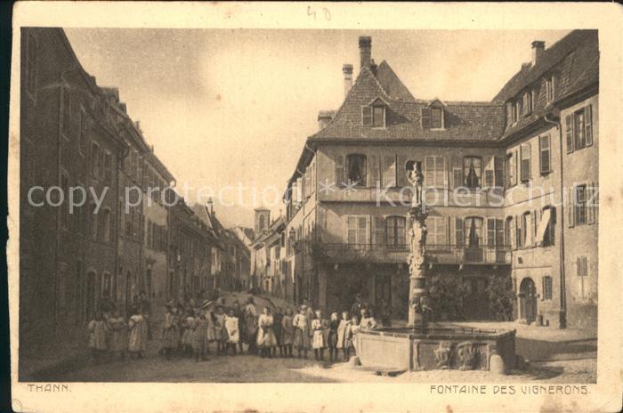 Thann Haut Rhin Elsass Fontaine des Vignerons