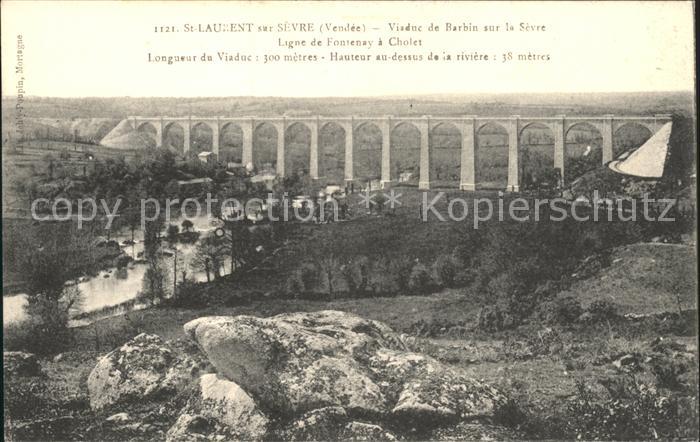 Saint-Laurent-sur-Sevre Viaduc de Barbin sur la Sevre