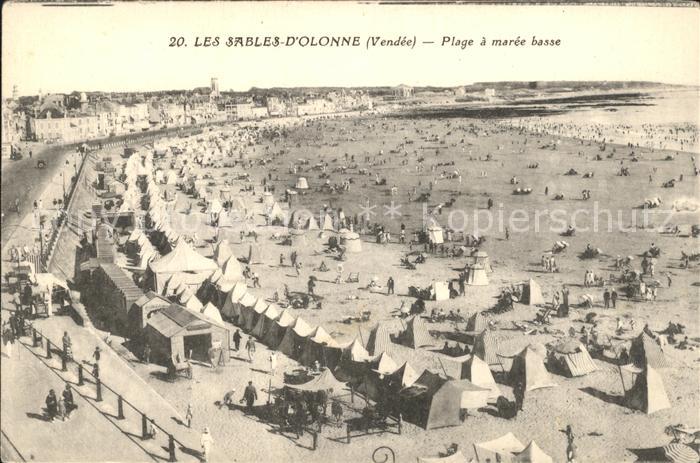 Les Sables-d Olonne Plage a maree basse