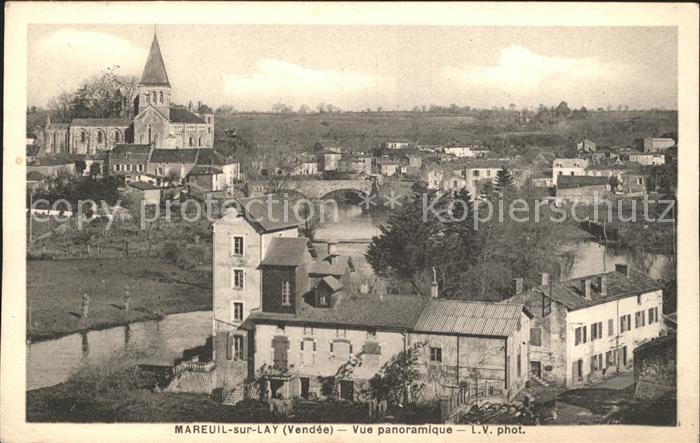 Mareuil-sur-Lay-Dissais Vue panoramique Eglise
