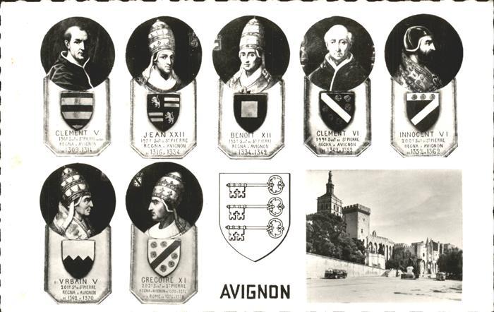 Avignon Vaucluse Les Papes 14e siecle Palais des Papes W