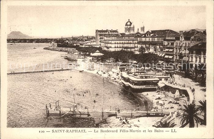 Saint-Raphael Var Boulevard Felix Martin et les Bains Cote d Azur