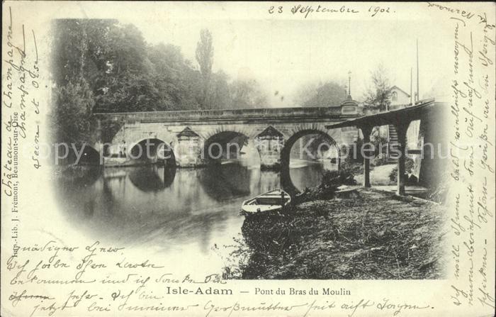 L Isle-Adam 95 Val-d Oise Pont du Bras du Moulin