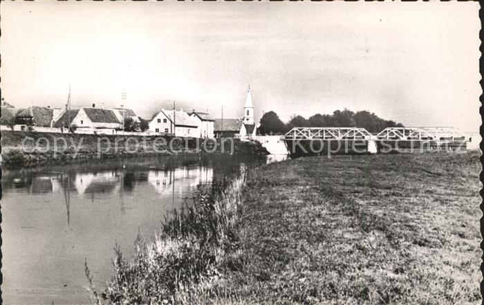 Oberhergheim Vue prise de l'Ill Pont