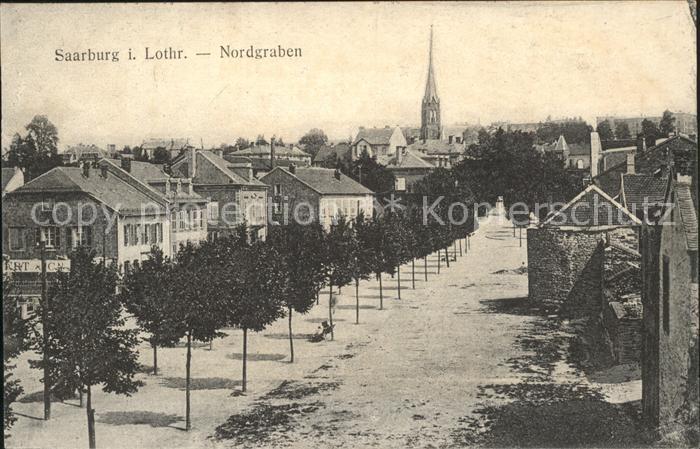 Saarburg Lothringen Nordgraben Kirche