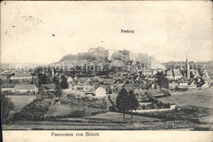 Bitsch Lothringen Gesamtansicht mit Festung