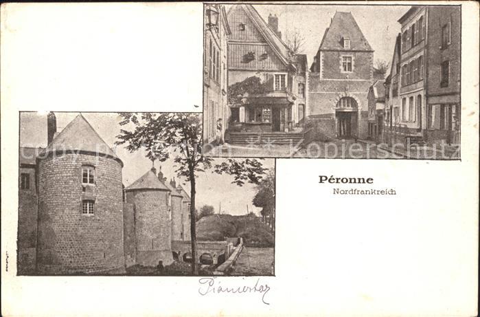 Peronne 80 Somme Teilansicht Schloss Chateau