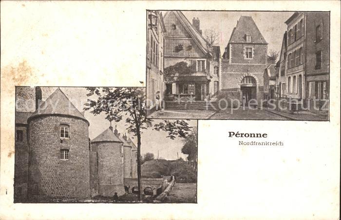 Peronne 80 Somme Teilansicht Schloss Chateau