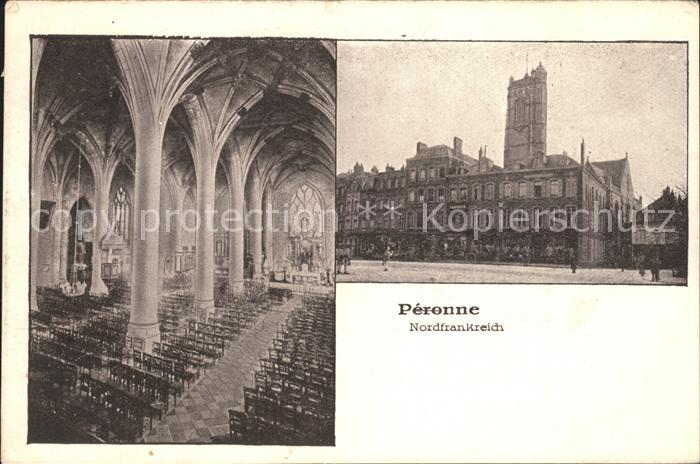 Peronne 80 Somme Interieur de l'Eglise