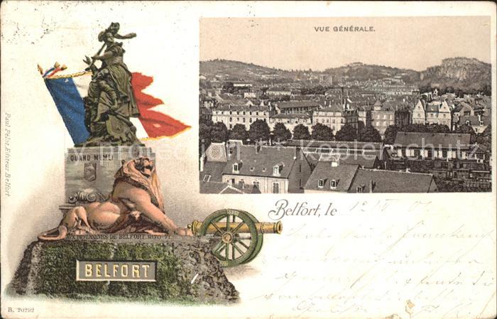 Belfort Alsace Vue generale Monument Lion