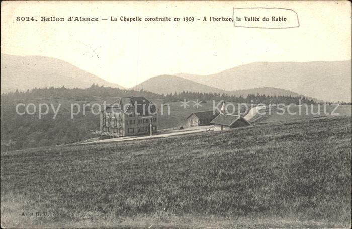 Ballon d Alsace Chapelle construite en 1909 Vallee du R