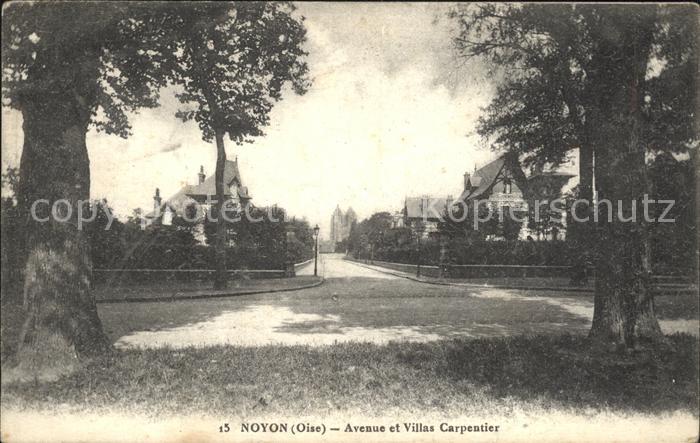 Noyon Oise Avenue et Villas Carpentier