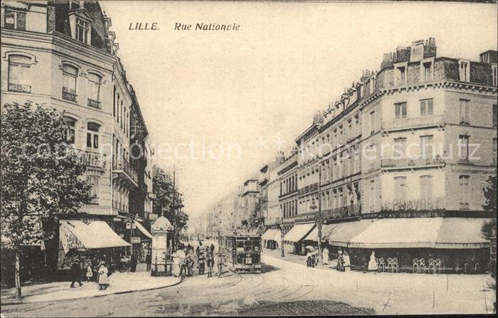 Lille Nord Rue Nationale Tram