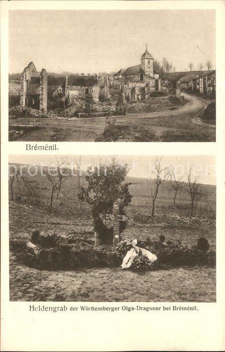 Bremenil Teilansicht Heldengrab der Wuerttemberer Olga Dragoner