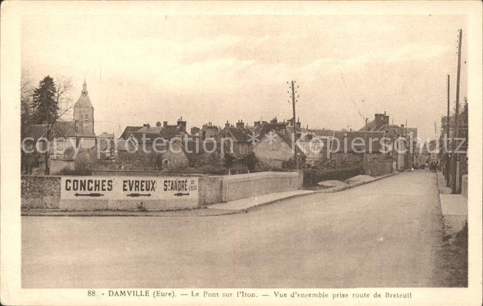 Damville Pont sur l'Iton Route de Breteuil