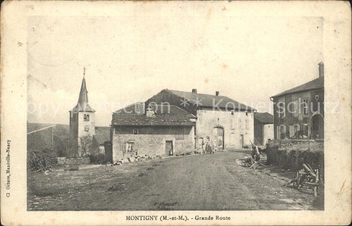 Montigny Meurthe-et-Moselle Grande Route Eglise