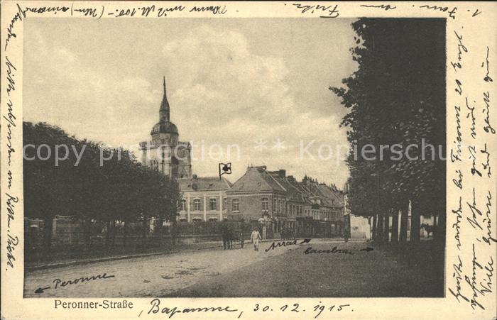 Peronne 80 Somme Peronner-Strasse Kirche