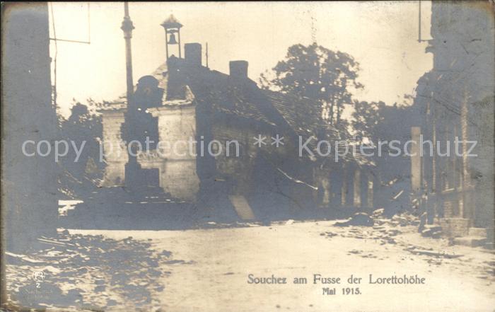 Souchez am Fusse der Lorettohoehe 1. Weltkrieg