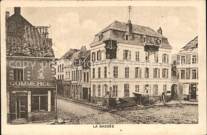 La Bassée Zerstoerte Haeuser 1. Weltkrieg
