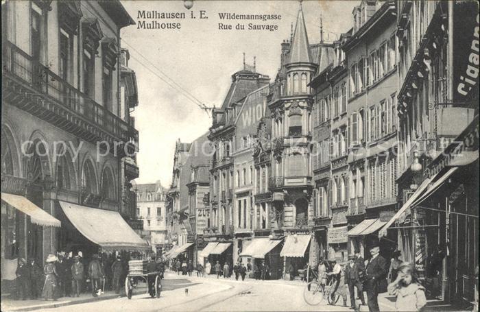Mulhouse Muehlhausen Rue du Sauvage Wildemannsgasse