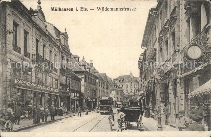 Muelhausen Elsass Wildemannstrasse Strassenbahn