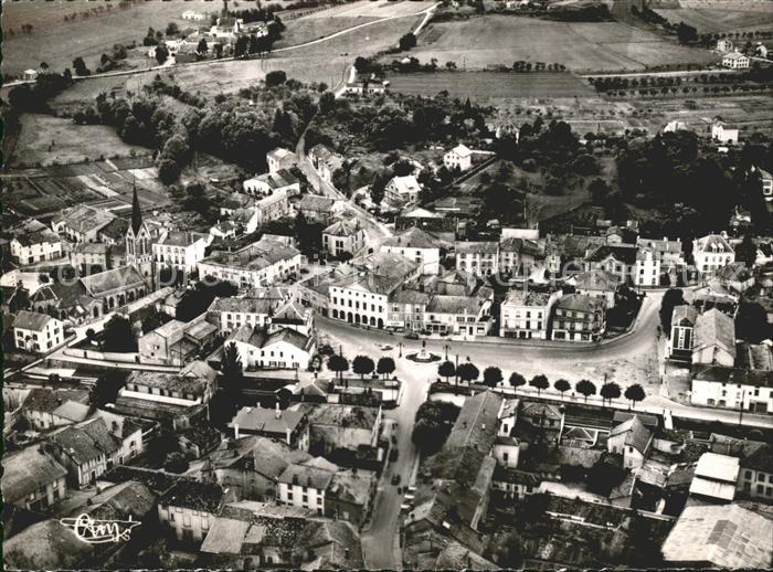 Vittel Centre de la Ville vue aerienne