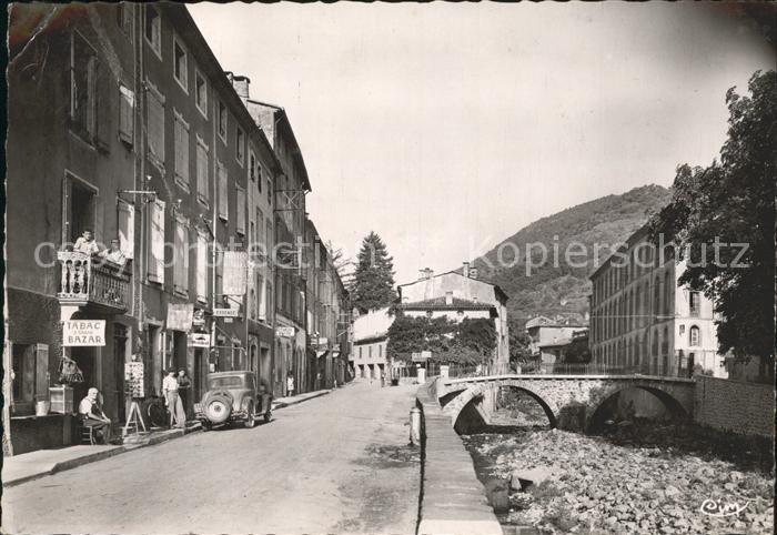 Valleraugue Le Quai Route du Mont Aigoual Pont