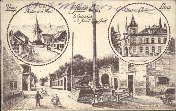 Vimy Eglise Souchez Croix Lievin Chateau