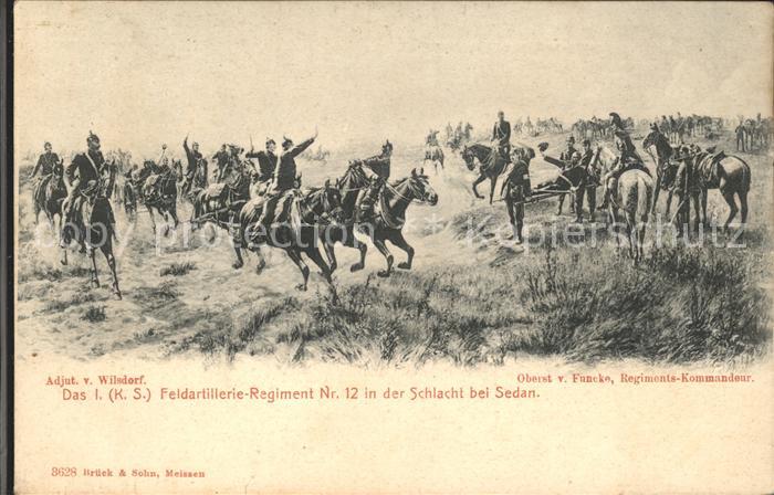 Sedan Ardennes Feldartillerie Regiment Nr 2 in der Schlacht Krieg