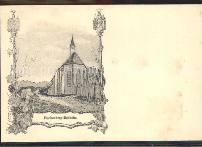 Rosheim Elsass Lothringen Bischenberg Kirche Kuenstlerkarte