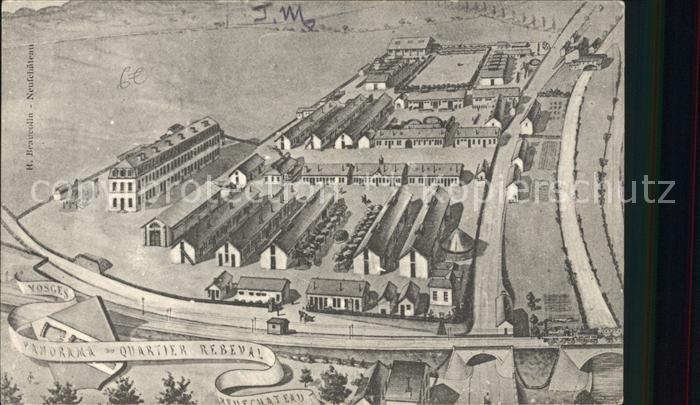 Neufchateau Vosges Quartier Rebeval Illustration