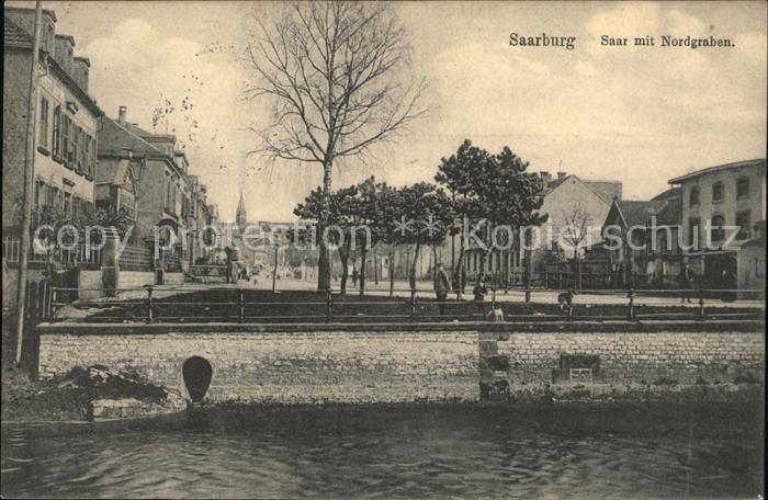 Saarburg Lothringen Saar mit Nordgraben